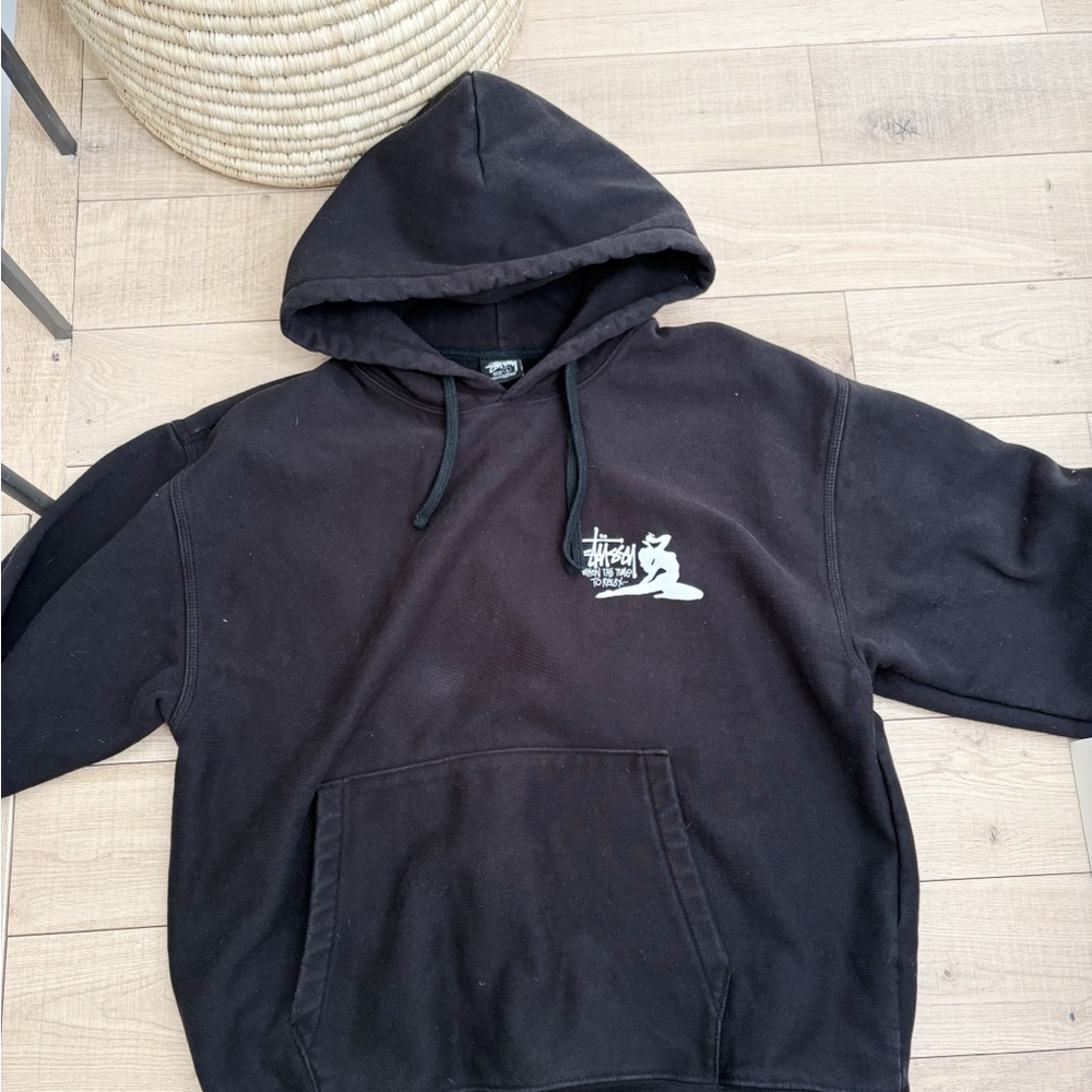 Black limited edition stussy hoodie